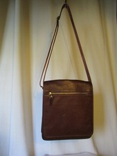 sac vintage katana cuir grainé marron