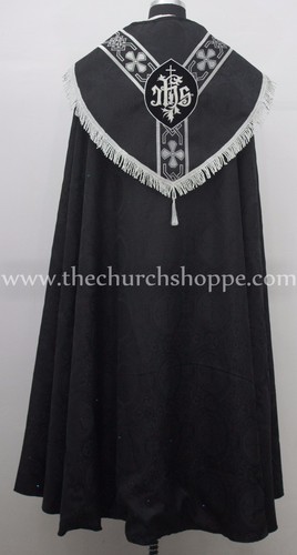 Noir cope stole ensemble - cope, &