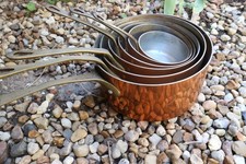 lot de 6 casseroles en cuivre