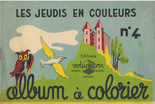 Livre pour enfants  -  Album à colorier vintage - 10 pages - 24x16 cm - 1930's