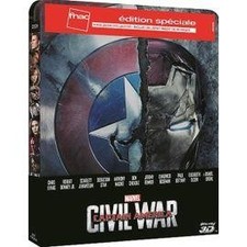 Blu-Ray Captain America : Civil War Edition spéciale Fnac Steelbook 3D + 2D