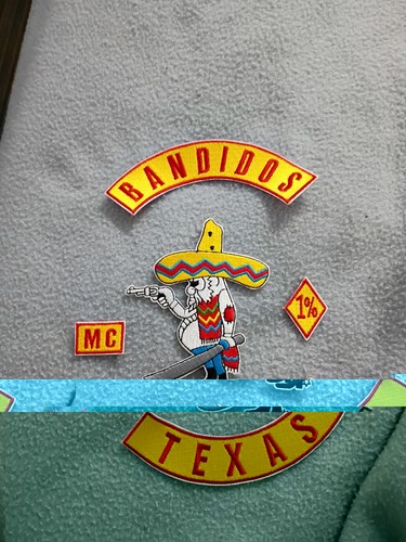 Bandidos texas front patch set - texas,
