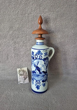 Petite bouteille en porcelaine de hollande Delft S blauw 63 hand painted