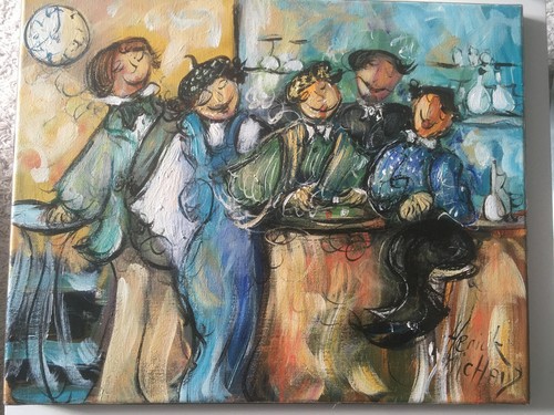 Herick michaud huile sur - -,