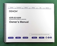 Denon AVR-X2100W Instruction