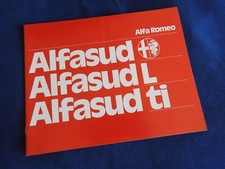 catalogue alfa romeo alfa sud L / alfa sud TI 1975