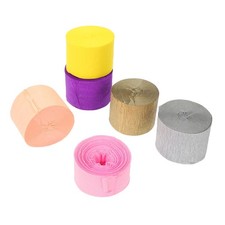 6 Rolls Crepe Paper Streamers