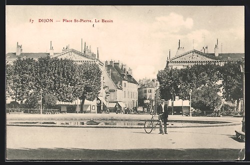 Cpa dijon place - place, st-pierre,