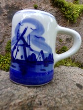 DELFT BLEU - PETITE CHOPE - PORCELAINE FAIENCE - PEINT A LA MAIN - HOLLANDE