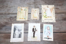 Lot de 6 images pieuses , canivet X 5 communion religion
