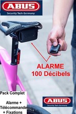 ABUS Alarmbox RC Alarme mobile intelligente 100 dB à télécommande Vélo Poussette