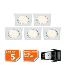 Lot de 5 Spot encastrable