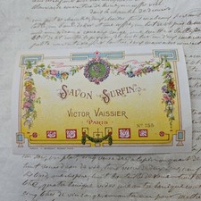 Victor VAISSIER - Etiquette Savon Surfin Parfum Ancien - Antique Label Perfume