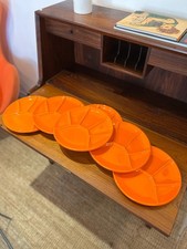 6 assiettes à fondue en