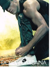 PUBLICITE ADVERTISING 114  2008  DOLCE & GABBANA  pret à porter homme baskets