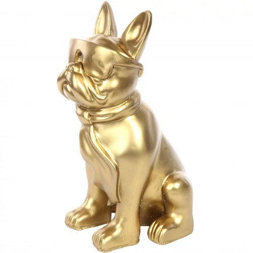 Statue chien bouledogue