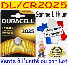 Piles boutons CR2025 DURACELL - Dispo aussi : CR2032 CR2016 CR1616 CR2430 CR2450