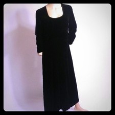 Laura Ashley Black Velvet Maxi