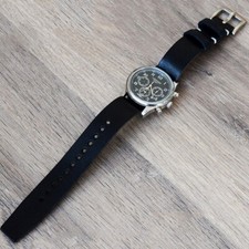 Bracelet montre NATO en cuir,militaire strap,montre watch band 18/20/22/24/26 mm