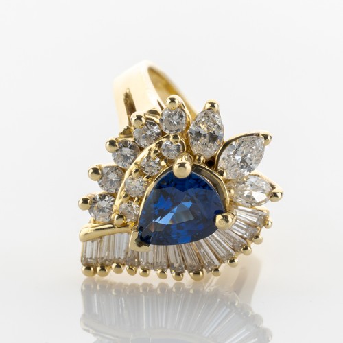 Ring 585 gold with 1 - gold, 1.50ct