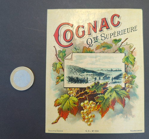 Ancienne étiquette cognac - étiquette,