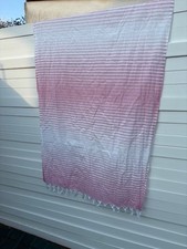 fouta serviette de plage rose 100 x 180 cm