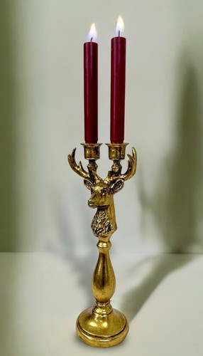 Bougeoirs candelabre cerf - bougeoirs,