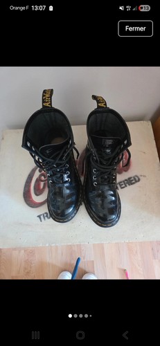 Bottines martens noires - dr,