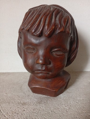 Sculpture ème tête - sculpture, xx
