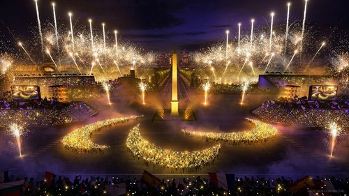 Cérémonie jeux olympiques - jeux,