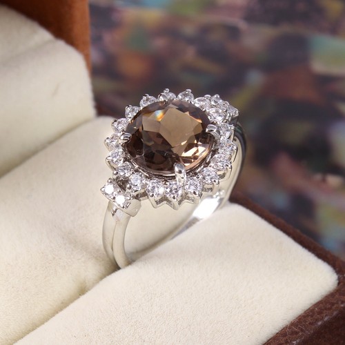 Bague quartz fumé - , pierre