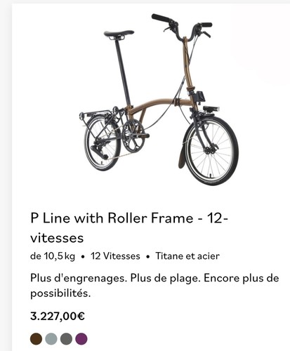 Vélo brompton vitesses - brompton,