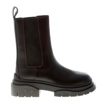 ASH chaussures femme dark ebony brown soft leather Ash Storm biker boot