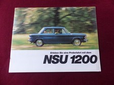 catalogue prospectus automobiles : NSU 1200 / en allemand