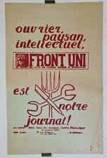 Front uni Circa 1970 Affiche