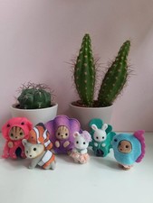 Lot 6 Bébés Sylvanian Families Océan Marine Serie Collection Avec Emballage