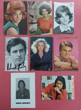 SHEILA, M BRANT, M TORR...LOT 8 CARTES POSTALES COLLECTION CHANTEURS VARIETE