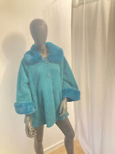 Manteau chic bleu turquoise