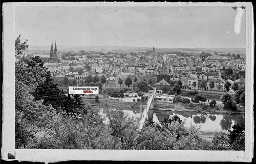 Plaque verre photo - , négatif