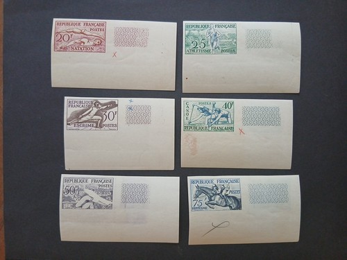 Variété france non - non, dentelé