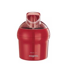 magimix sorbetière 1.5l 15w rouge 11669 le glacier