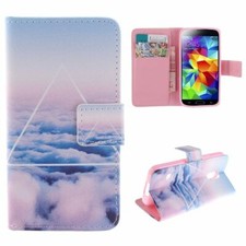ETUI FOLIO A RABAT SAMSUNG GALAXY S5 LE TRIANGLE DU CIEL ECO-CUIR (PU)