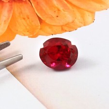 AAA 5.90 CT Naturel Mozambique Rubis Rouge Loupe Propre Ample Gemme Coupe Ovale