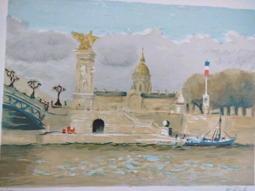 Lithographie pierre marie - pierre,