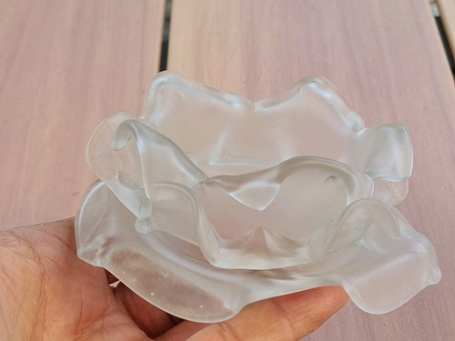 Tulipe verre dépoli - en,