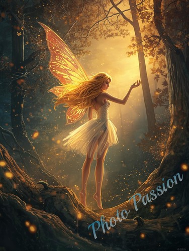 Poster fee foret - foret, enchantee