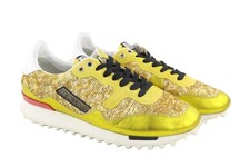 Golden Goose Starland Femme Baskets EU39 Doré Cuir Sequin Décontracté Basket