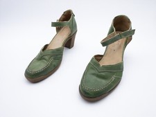 Camel active Escarpins Femmes Chaussure Talon Schuh Cuir Vert Taille 38 Eu Art