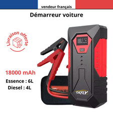 Démarreur de Voiture Portable Booster de Batterie Starter 18000mAh Powerbank