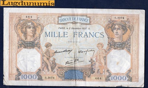 1000 francs cérès - francs, mercure